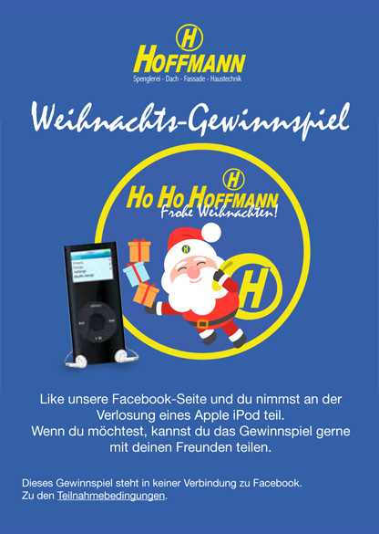 Weihnachts-Gewinnspiel Verlosung eines Apple iPod