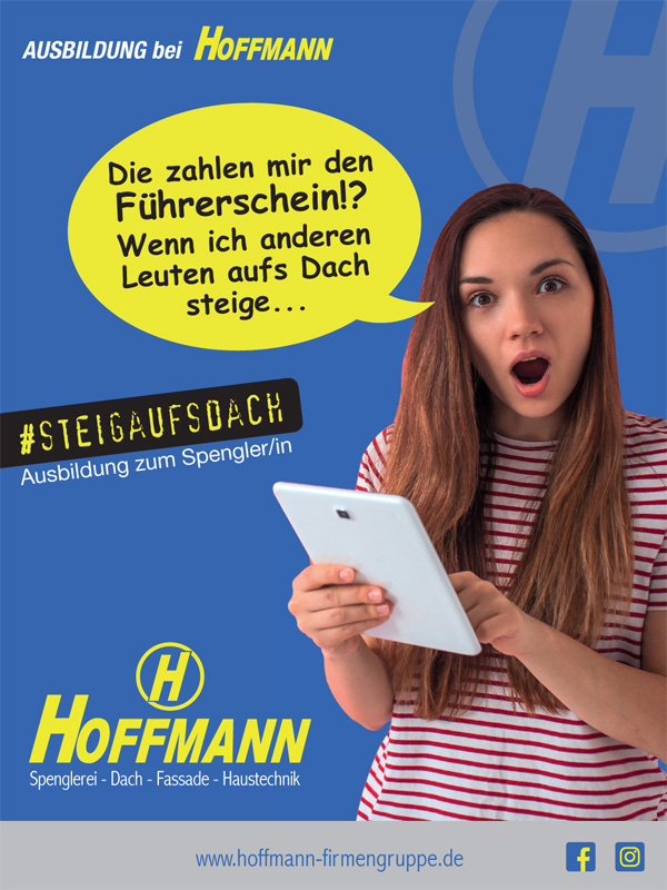 Ausbildung bei der Hoffmann Firmengruppe: Ausbildung zum Spengler/in oder Anlagenmechaniker/in