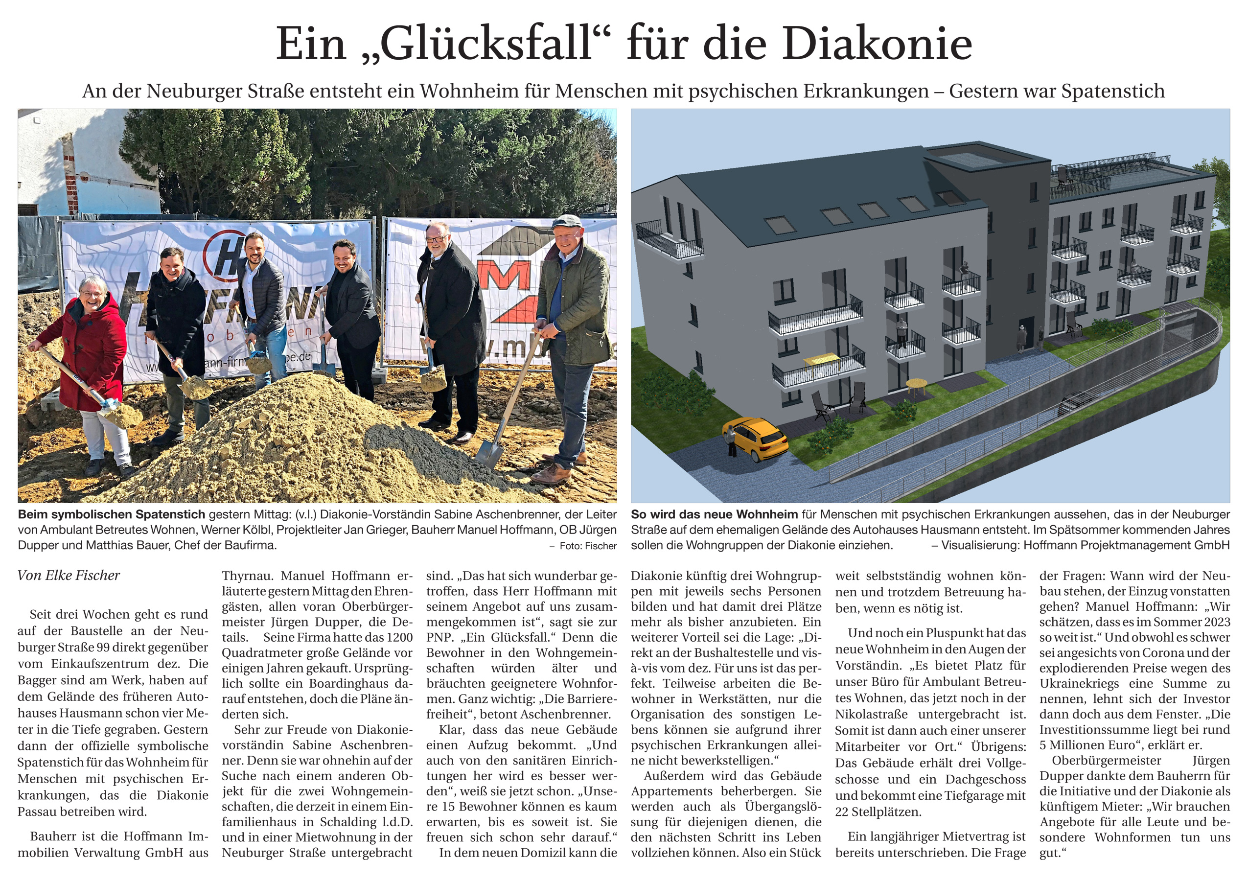 Ein „Glücksfall“ für die Diakonie - Hoffmann Wohnheim Diakonie